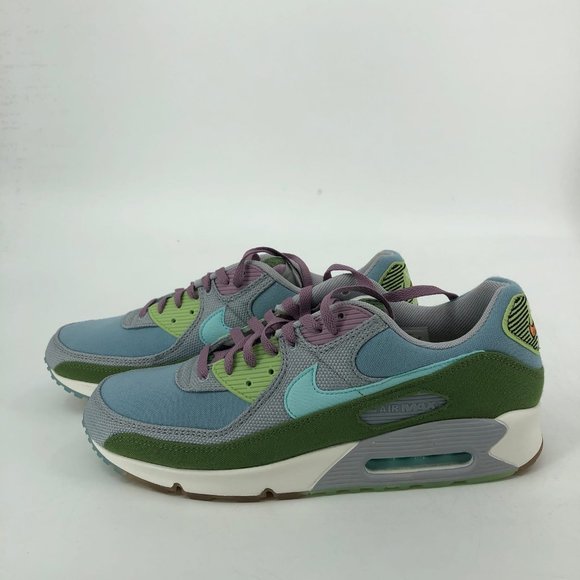 Nike Blue & Green Synthetic Athletic Sneakers | Impeccable Style main image 6